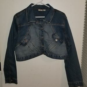 Cato cropped jean jacket size 18/20 ( m10 )